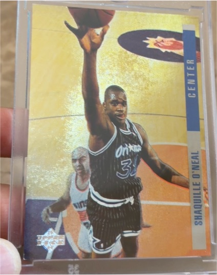 1994 Upper Deck Behind The Glass #G13 Shaquille O'Neal — front