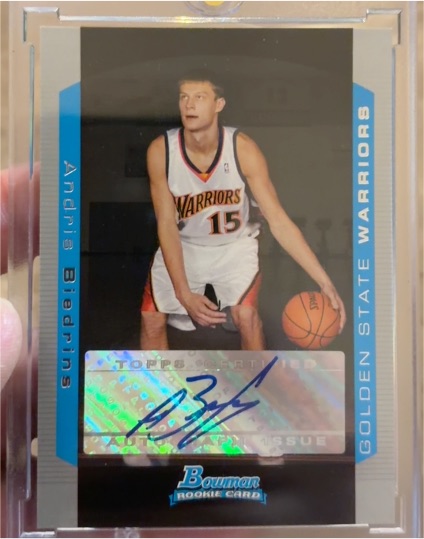 2004-05 Bowman #147 Andris Biedrins — front