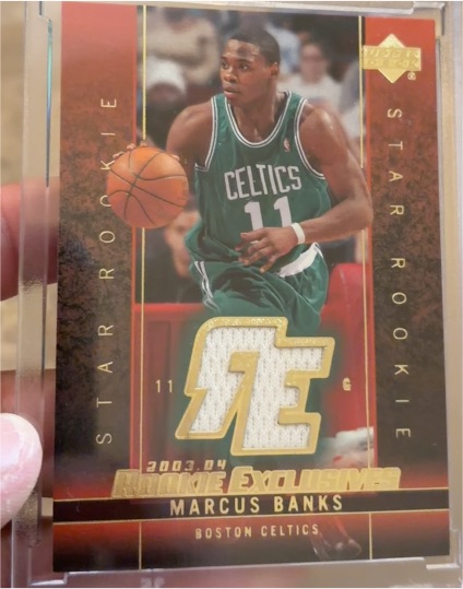 2003-04 Upper Deck Rookie Exclusives #J9 Marcus Banks — front