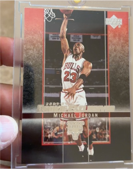 2003-04 Upper Deck Rookie Exclusives #60 Michael Jordan — front
