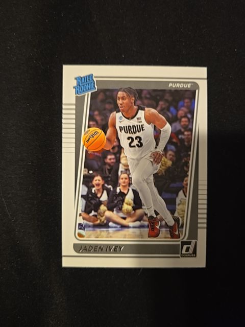 2022 Panini Chronicles Draft Picks Donruss Rated Rookie #12 Jaden Ivey — front