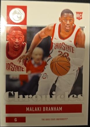2022 Panini Chronicles Draft Picks #18 Malaki Branham — front