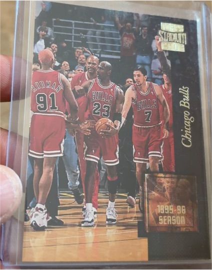 1996-97 Topps Stadium Club Golden Moments #GM3 Michael Jordan — front
