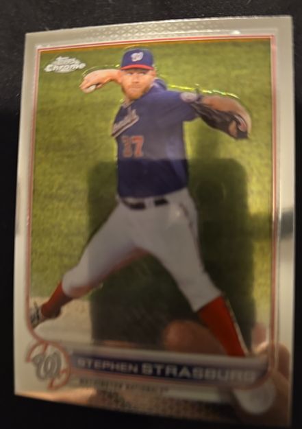 2022 Topps Chrome #184 Stephen Strasburg — front