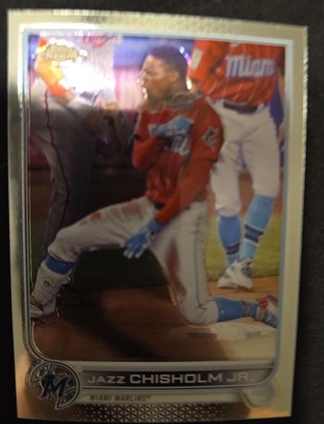 2022 Topps Chrome #91 Jazz Chisholm Jr. — front