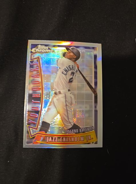2022 Topps Chrome Sonic #YQ-25 Jazz Chisholm Jr. Youthquake — front