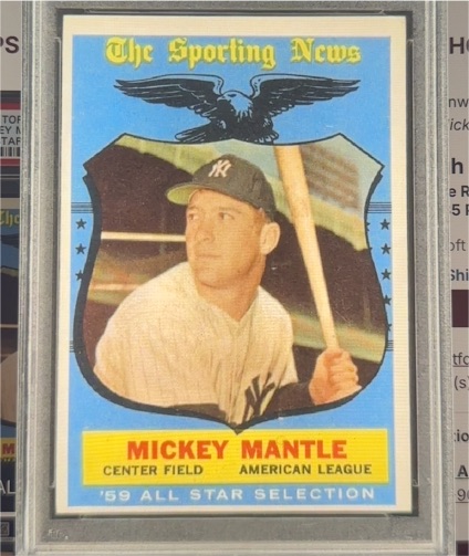 1959 Topps #564 Mickey Mantle All-Star — front