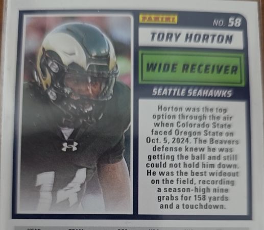 2024 Panini #58 Tory Horton — front