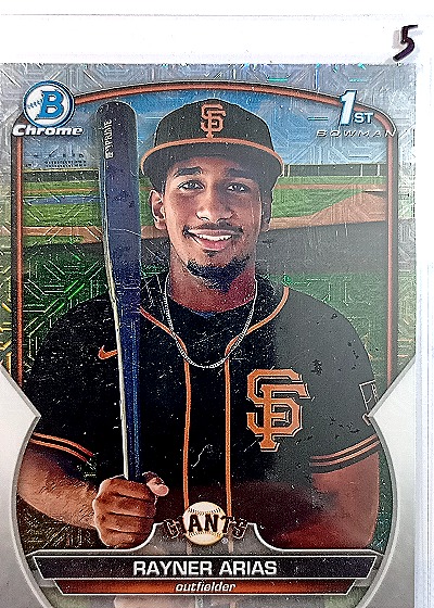 2023 Bowman Chrome #BCP-222 Rayner Arias — front