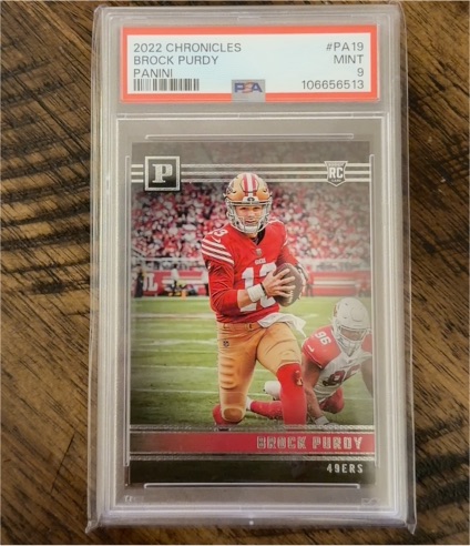 2022 Panini Chronicles #PA19 Brock Purdy — front