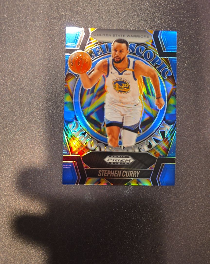 2024 Panini Prizm Black #4 Stephen Curry Kaleidoscopic Silver — front