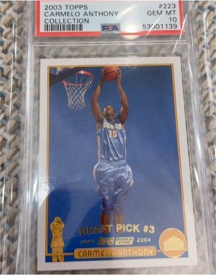2003 Topps Collection #223 Carmelo Anthony — front