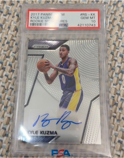 2017 Panini Prizm #RS-KK Kyle Kuzma Rookie Signatures — front