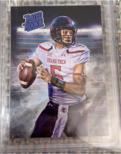 2016 Rated Rookie Patrick Mahomes #6 Texas Tech — front