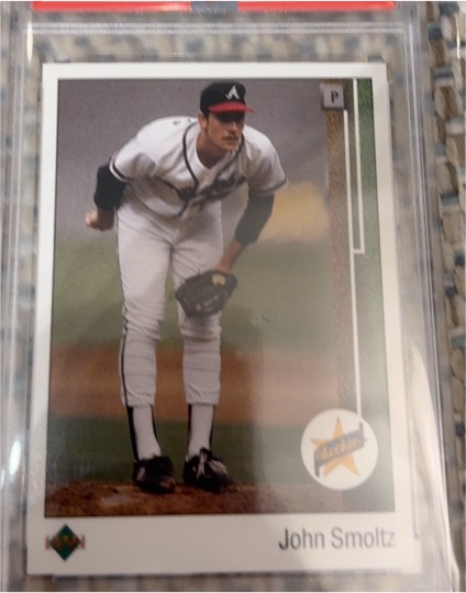 1989 Upper Deck #17 John Smoltz — front