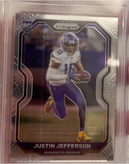 2020 Panini Prizm #398 Justin Jefferson — front