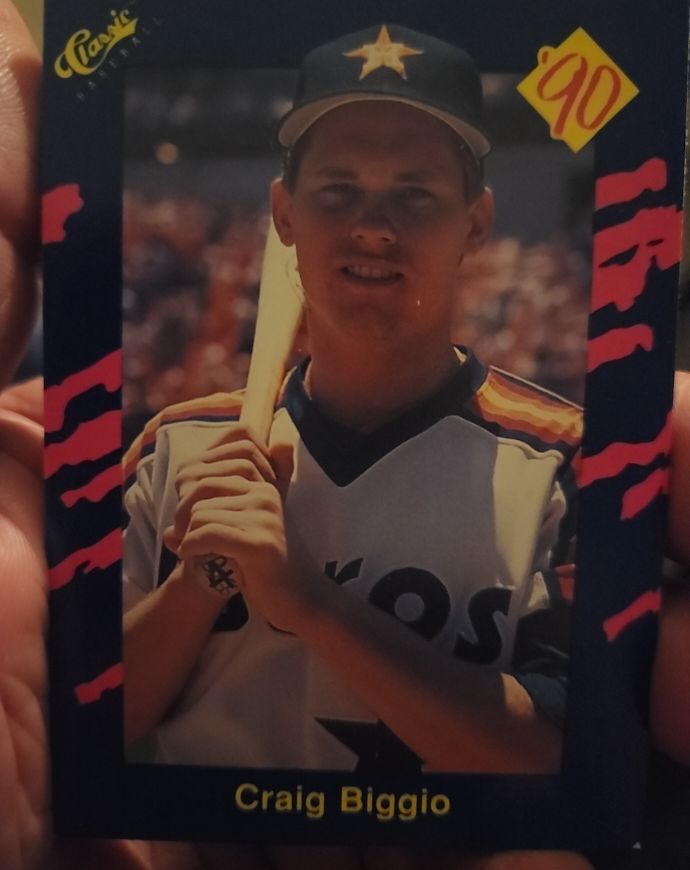 1990 Classic Blue #57 Craig Biggio — front