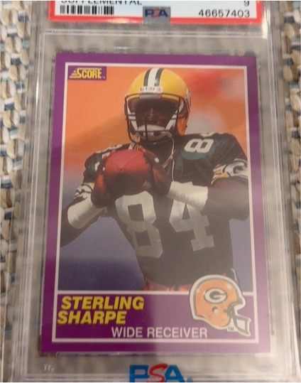 1989 Score Supplemental #333S Sterling Sharpe — front