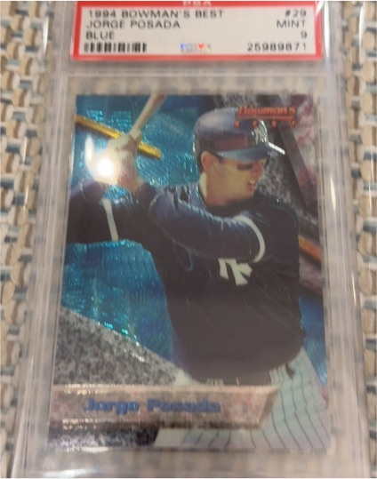 1994 Bowman's Best #29 Jorge Posada Blue — front