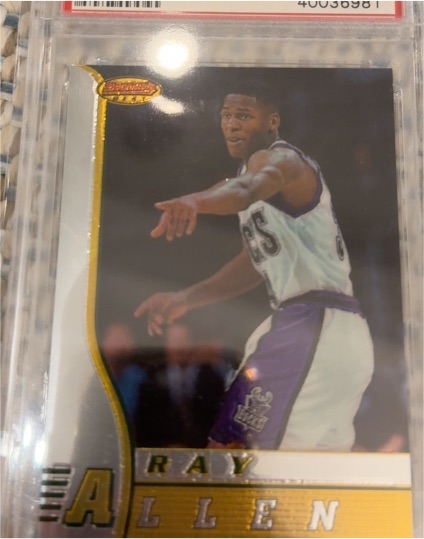 1996-97 Bowman's Best #R5 Ray Allen Rookie Card — front