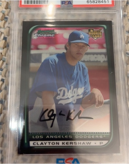 2008 Bowman Chrome #BDP26 Clayton Kershaw — front