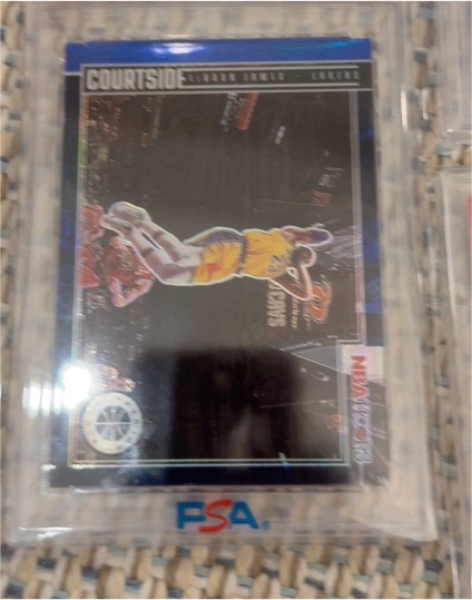 2019-20 Panini NBA Hoops Premium Stock Courtside #1 LeBron James — front