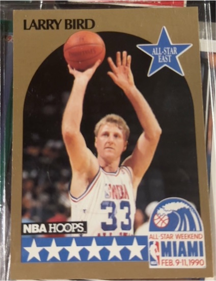 1990-91 Hoops #2 Larry Bird — front
