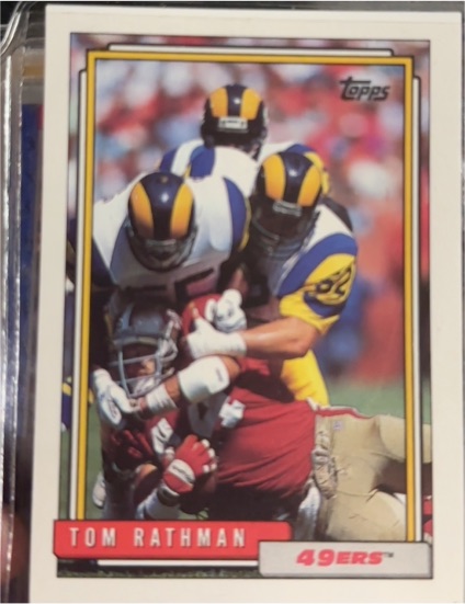 1992 Topps #413 Tom Rathman — front