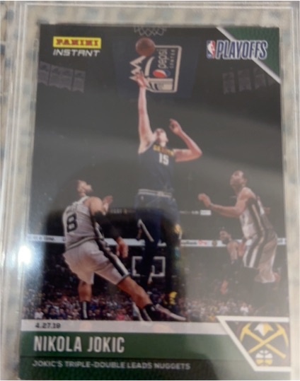 2020 Panini Instant Playoffs Nikola Jokic — front