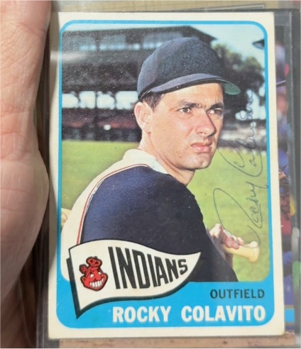 1965 Topps #380 Rocky Colavito — front