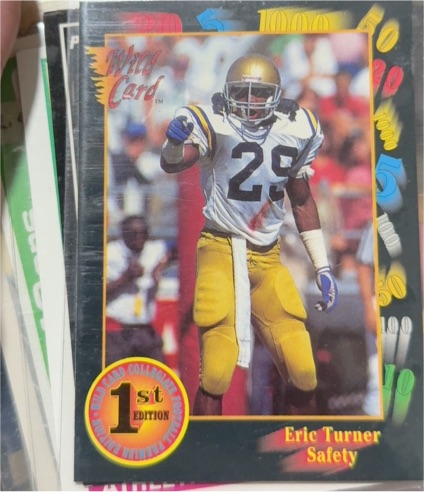 1991 Wild Card Draft #5 Eric Turner (RC) — front