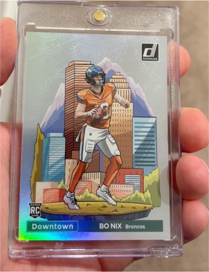 2024 Donruss Downtown #19 Bo Nix — front