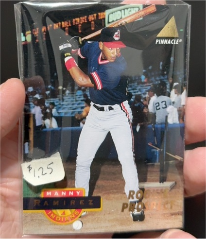 1994 Pinnacle Rookie Prospect #244 Manny Ramirez — front