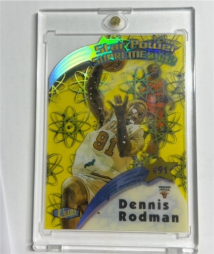 1997 Ultra Star Power Supreme #91 Dennis Rodman — front