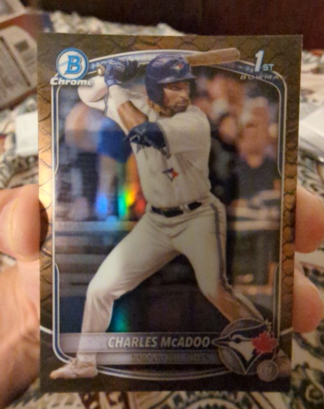 2025 Bowman Chrome #BCP-150 Charles McAdoo — front