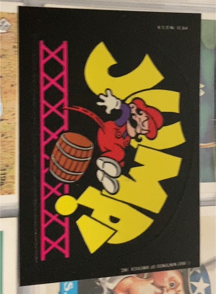 1982 Topps Donkey Kong Jump! Mario — front