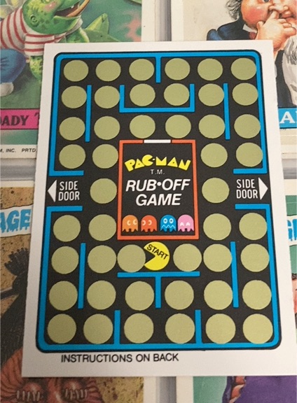 1980 Fleer Pac-Man #NS151 Rub-Off Game — front