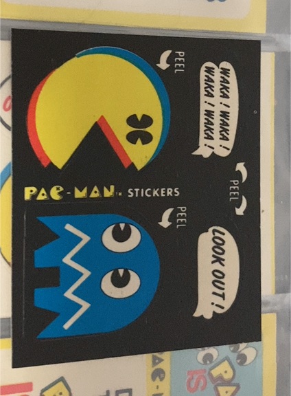 1980 Fleer Pac-Man Sticker #44 — front