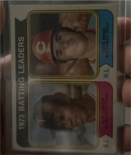 1974 Topps #201 Pete Rose / Rod Carew — front