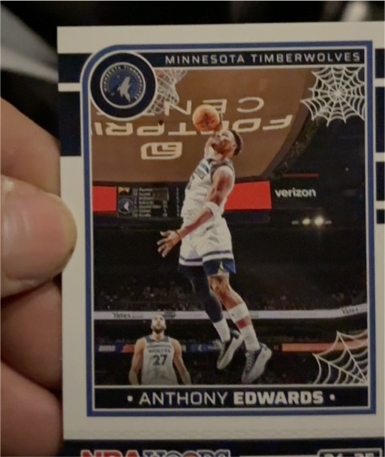 2024-25 Panini NBA Haunted Hoops #137 Anthony Edwards — front