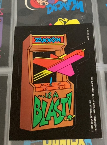 1983 Topps Video City #NNO Zaxxon is a Blast! — front