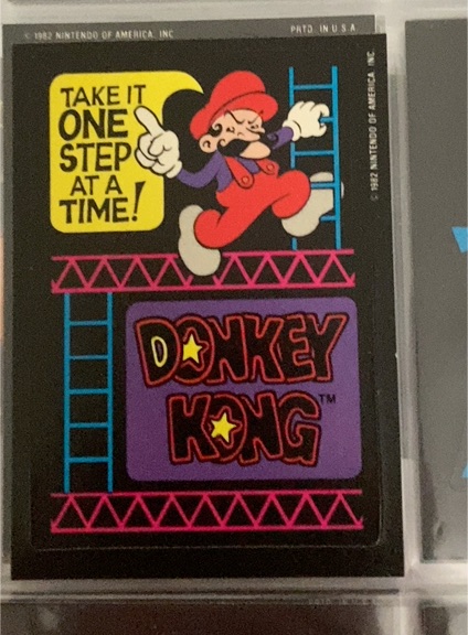 1982 Topps Donkey Kong #4g8 Mario Take It One Step At A Time — front