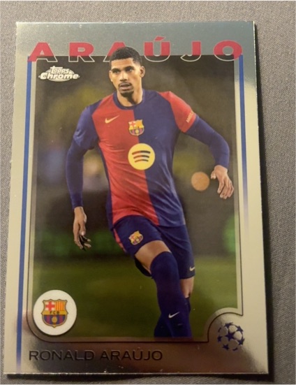 2024-25 Topps Chrome UEFA Club Competitions #24 Ronald Araujo — front