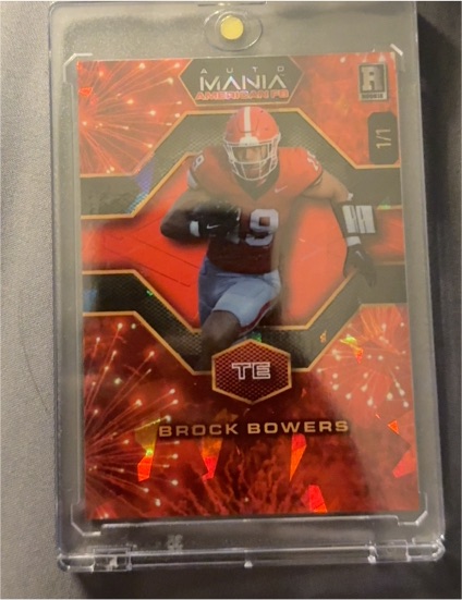 2024 Panini Mosaic Mania #1/1 Brock Bowers — front