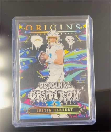 2025 Panini Origins #13 Justin Herbert Original Gridiron — front