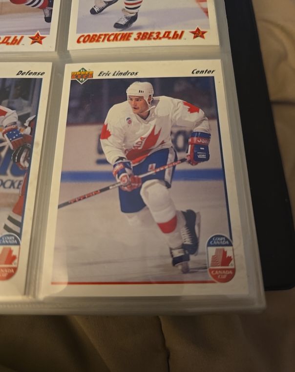 1991-92 Upper Deck #9 Eric Lindros Team Canada — front