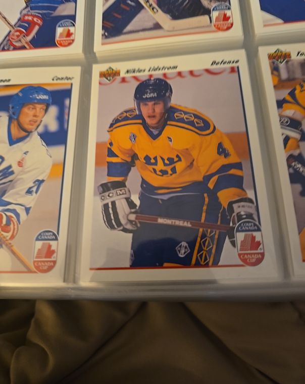 1991-92 Upper Deck Canada Cup #26 Niklas Lidstrom — front