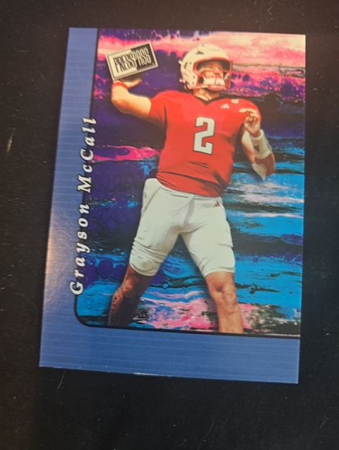 2024 Leaf Press Pass Promo Grayson Mccall 20B-1 — front