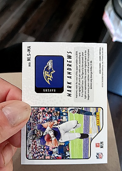 2020 Panini Score #NLS-MA Mark Andrews Next Level Stats — back