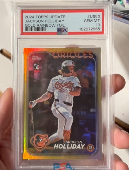 2024 Topps Update #US50 Jackson Holliday — front